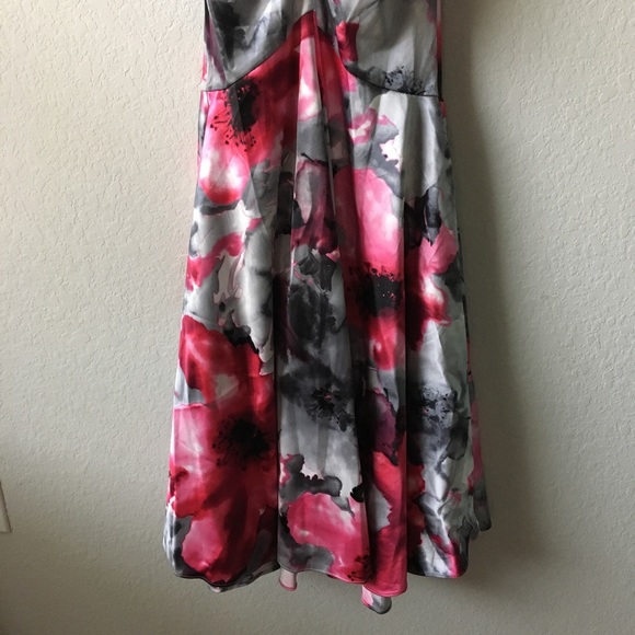 Silver Strapless Mermaid Dress - Picture 3 of 8